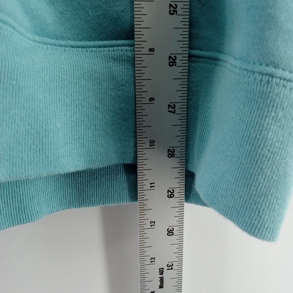 gap fleece men's pullover green mint hoodie size large - Picture 8 of 10